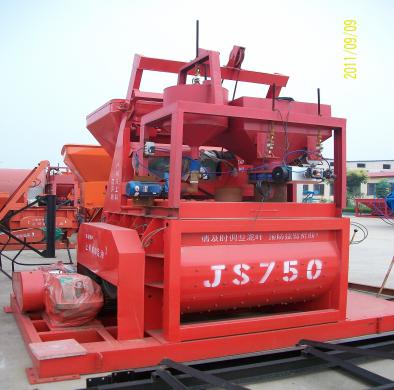 JS500双卧轴搅拌机